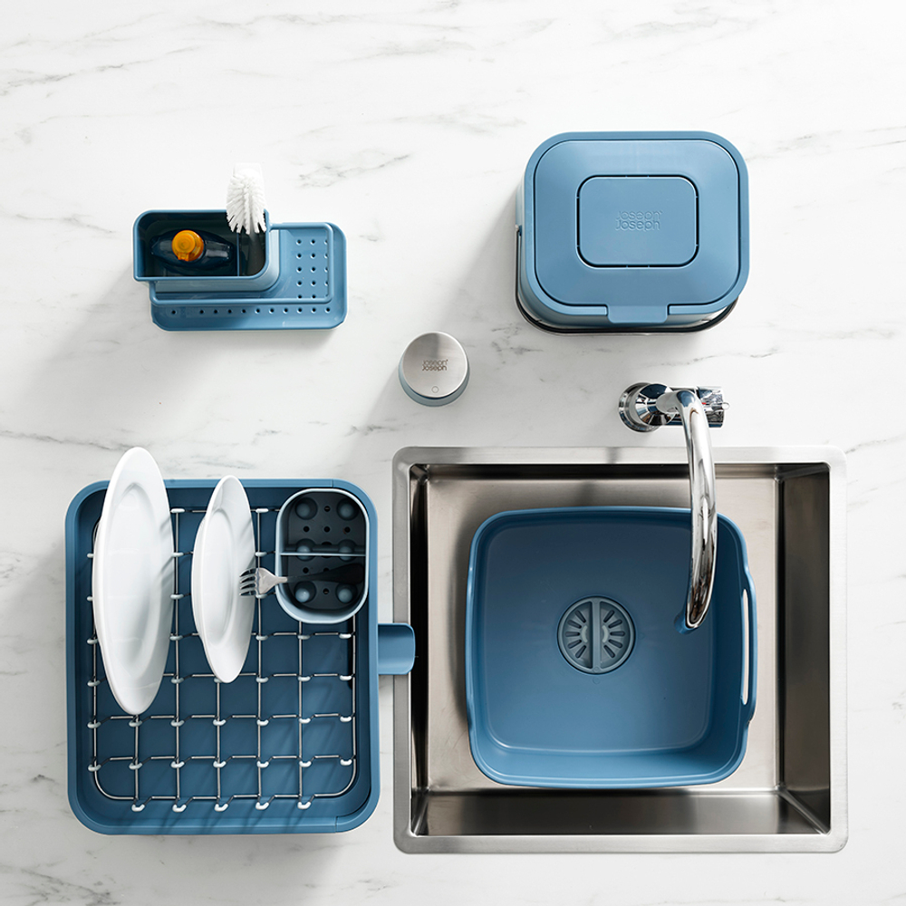 Контейнер для мытья посуды wash&drain™, синий