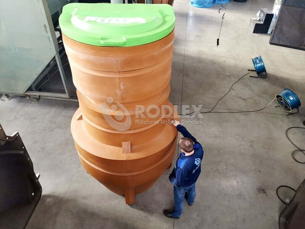 Комплектные КНС RODLEX PUMPS™ с трубной обвязкой из ПЭ DN63 без насосов. Родлекс D=1400, H=3000(1800x1800x3000см;260кг;) - арт.559860