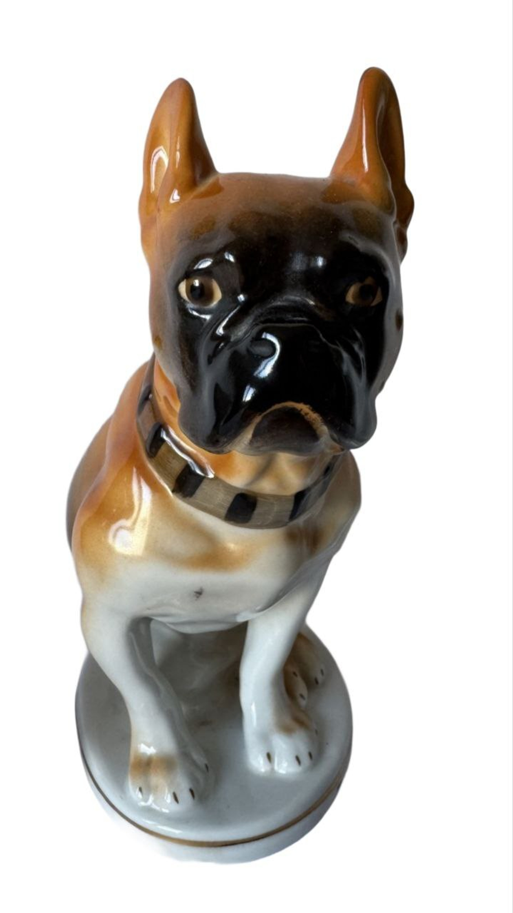 &&& Фарфоровая статуэтка "Боксер", (ЛФЗ), СССР, 1960-1969 гг.