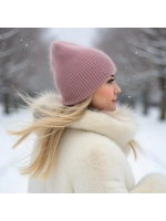 шапка ангора зимняя пушистая вязаная модная