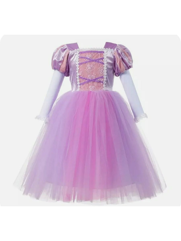 Платье принцессы Рапунцель с пайетками