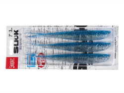 Виброхвост LJ 3D Slick Shad-V 7" (17.8 см), цвет 004, 3 шт.