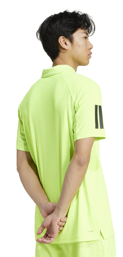 Мужское теннисное поло Adidas Club 3-Stripes - зеленый
