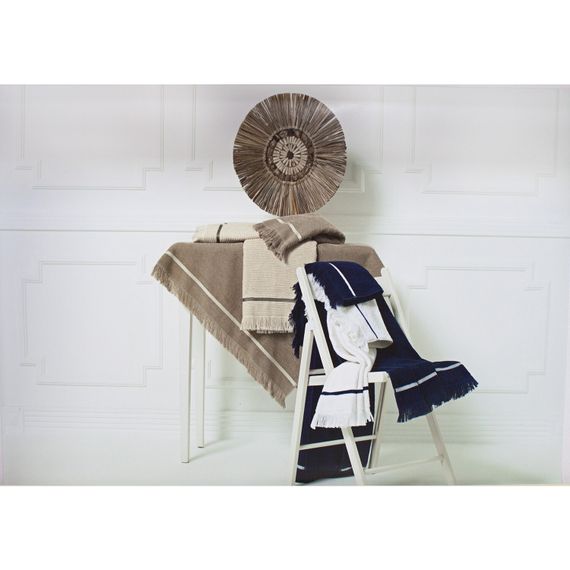 Набор полотенец NATURAL SLIM 2 предмета бежевый  TIVOLYO HOME Турция