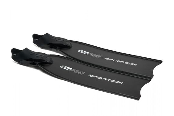 Ласты C4 Carbon Sportech Rubber FBG стеклопластик черный