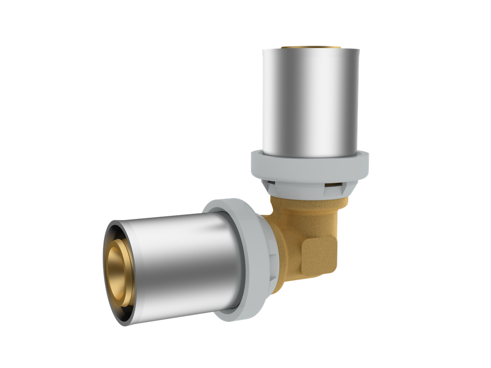 Угольник RIIFO Omni пресс латунь  90° 40-40, уп 4 шт