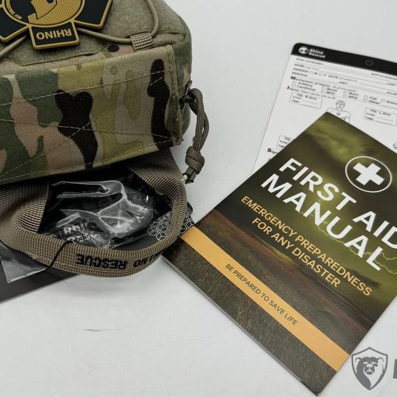 Тактическая аптечка “RHINO RESCUE” 15 в 1