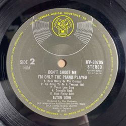 Винтажная виниловая пластинка LP Elton John Dont Shoot Me I'm Only The Piano Player (Japan 1973) (Obi) Crocodile Rock
