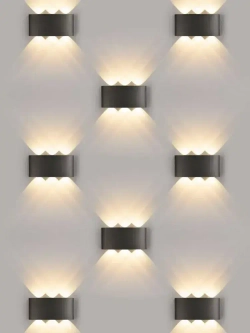 Настенный светильник, Светильник уличный LED 3000K, 6 Вт, черный