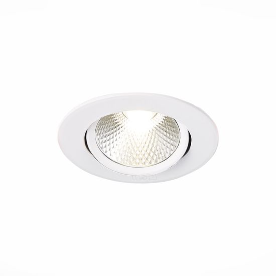 ST211.538.06.24 Св-к встр. Белый LED 1*6W 3000K 480Lm Ra80 24° IP20 D86xH50 220-240V Встраиваемые светильники