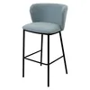 Барный стул Fluit 70 см, серо-голубое букле