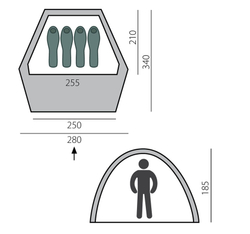 Палатка BTrace Express 4 [T0491]