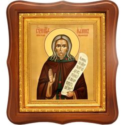 Иоанн Прозорливый Египетский преподобный. Икона на холсте.