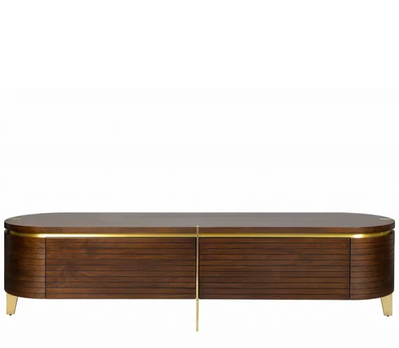 Тумба под ТВ Malibu, 200х50 см, шпон американского ореха