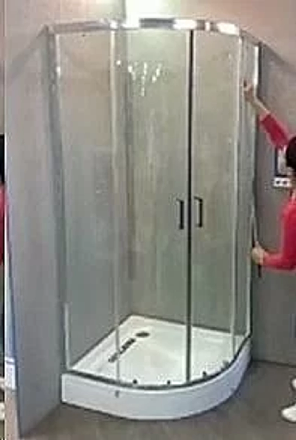 Душевой уголок CeruttiSpa VIVA 100x100 VIVA100 стекло прозрачное/профиль хром