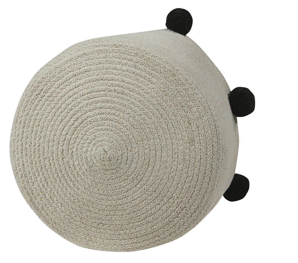 Корзина Lorena Canals Bubbly Natural Black (30 x Ø30 см)