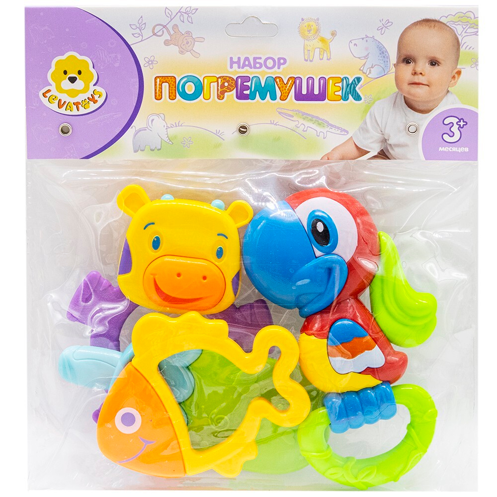 Набор погремушек Levatoys 8395A-15YS в ассор. в пак.