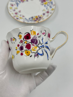 Кофейная пара с цветами Yves Saint Laurent by Yamaka