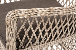 "Эспрессо–80 L" обеденная группа плетеная, цвет бежевый