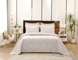 Покрывало Sofi de Marko Велюр 240×260 Ариэль (серебро)