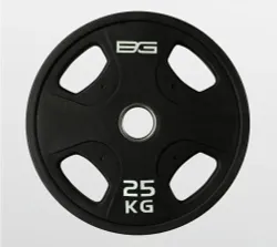 Диск олимпийский обрезиненный BRONZE GYM черный 25 кг