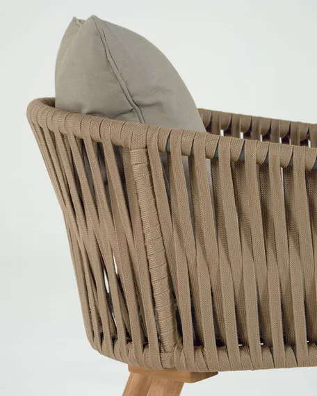 Уличный плетеный стул Hemilce бежевый | La Forma | Испания | Купить в Hallberg.ru