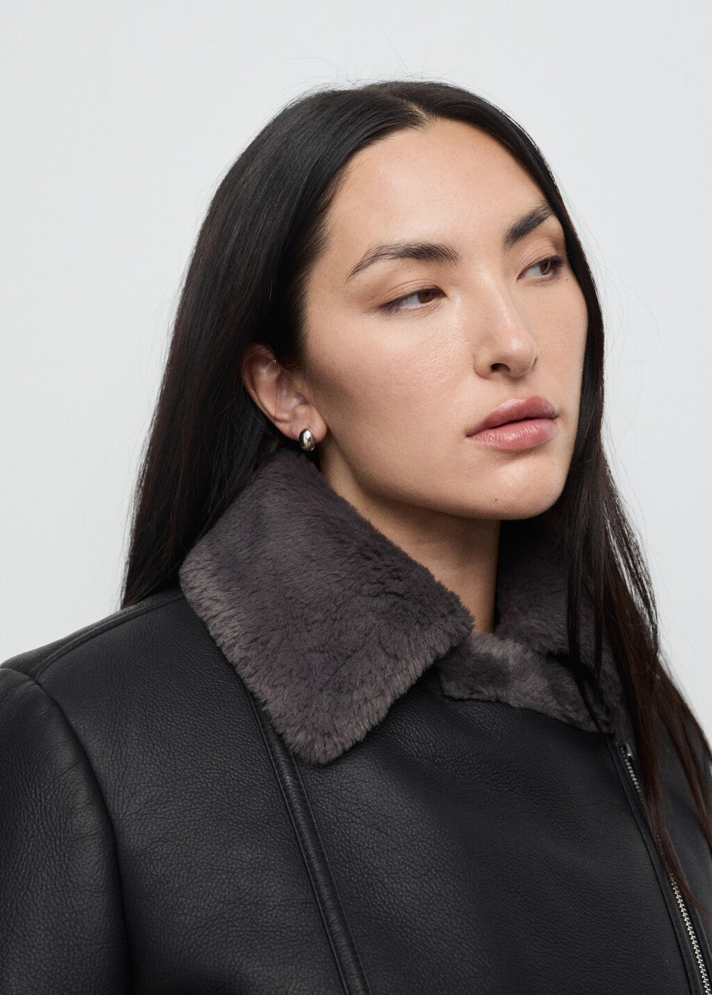 Куртка байкерская с мехом