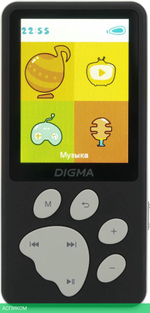 Hi-Fi плеер Digma S5 8Gb черный/серый