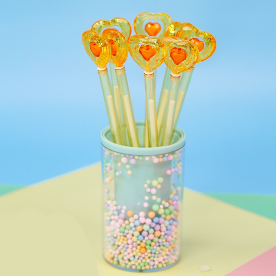 Ручка Сердце, желтый