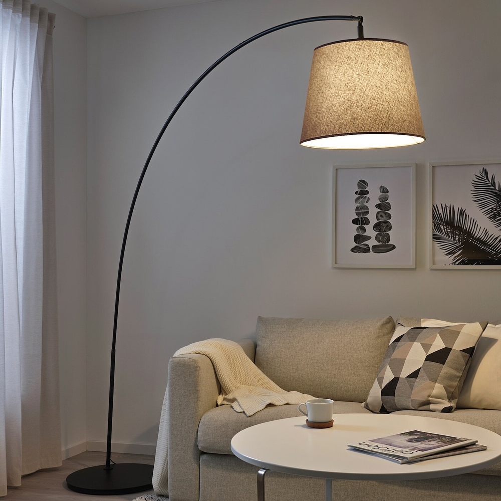 IKEA SKOTTORP  (ИКЕА СКОТТОРП)  -  Абажур, светло-серый, 42 см