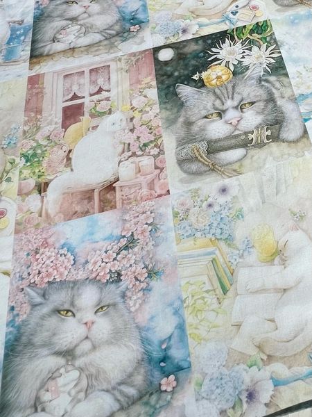 Купон 37x110 cm, СЕРЫЙ КОТ, 100% хлопок 4