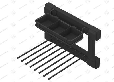 S-6725-A Брючница с органайзером для аксессуаров, Starax, (400х475х290 мм), правая, антрацит