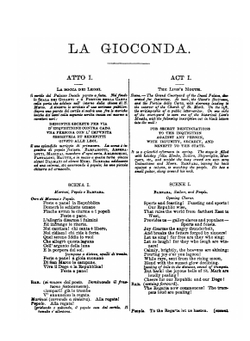 La Gioconda: An Opera in Four Acts | Amilcare Ponchielli