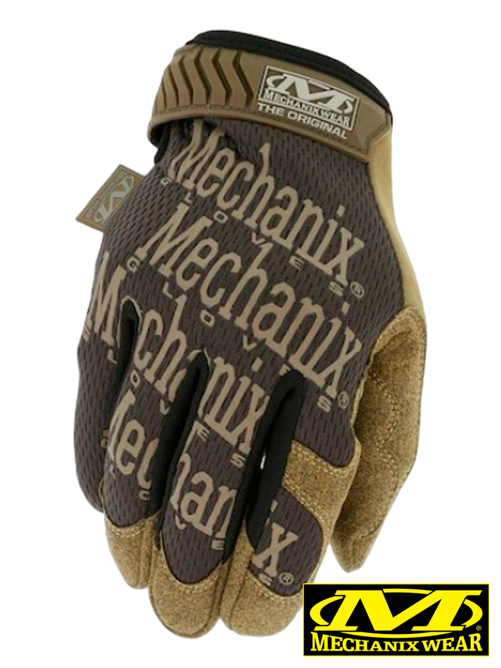 Перчатки полнопалые Mechanix Original (оригинальные). Коричневый