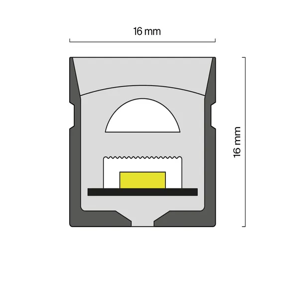 Гибкий неон 16х16 24В 10Вт/м 4000K IP67 10м (вертикальный изгиб) Led Strip 432017