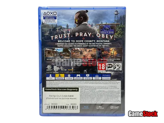 PS4 Far Cry 5 CUSA-05848 (Полностью на русском языке)
