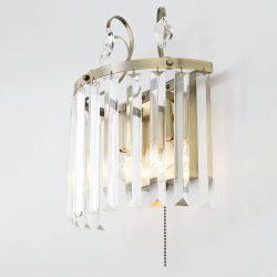 Citilux Инга CL335323 Бра хрустальное с выключателем Бронза