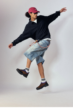 Monterest Outdoor Retro Loose-Fit Polo Navy