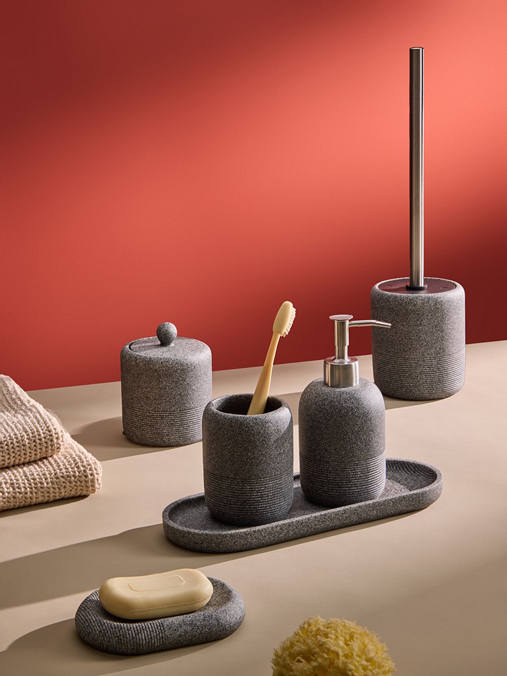 Стакан для зубных щеток Loup, графитовый