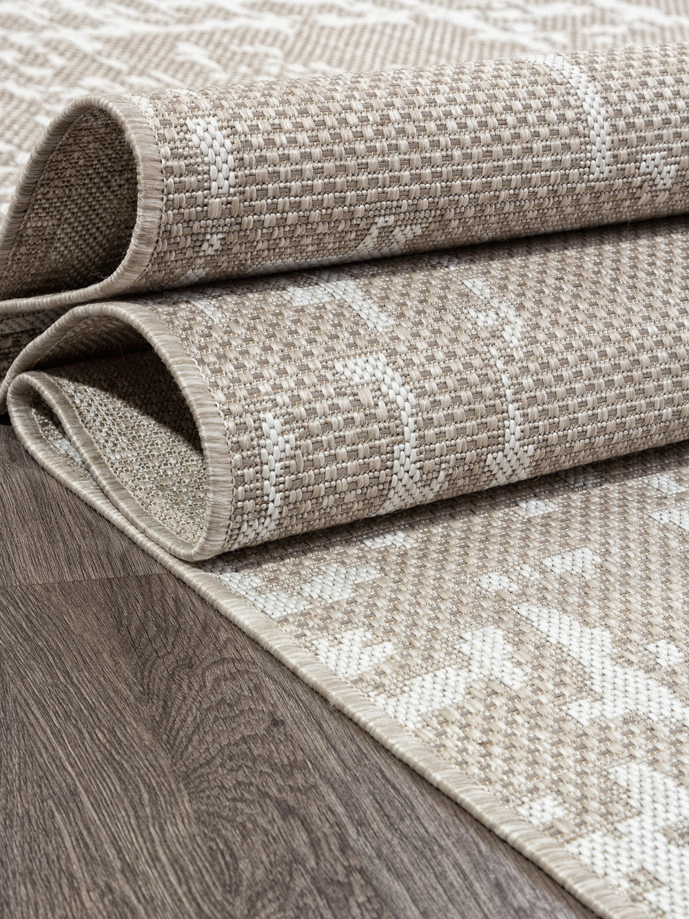 Ковер S136 - BEIGE - Прямоугольник - коллекция KAIR размер 200*290 см
