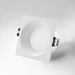 012926 Рамка (светильник) PVC д/LED-модулей 941хх и LED-ламп D50мм PIANO QUAD БЕЛЫЙ IP65