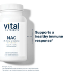 Vital Nutrients, NAC, 600 мг, 100 веганских капсул