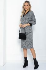 Платье Любите женщину (черно-белое) НЬЮ П12088 LT Collection