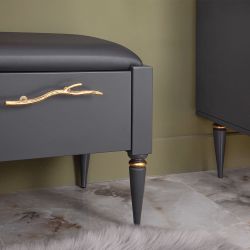 Банкетка Арт mini Серый Голд