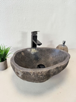 Раковина из речного камня RS-65954 46х33х16 из натурального камня