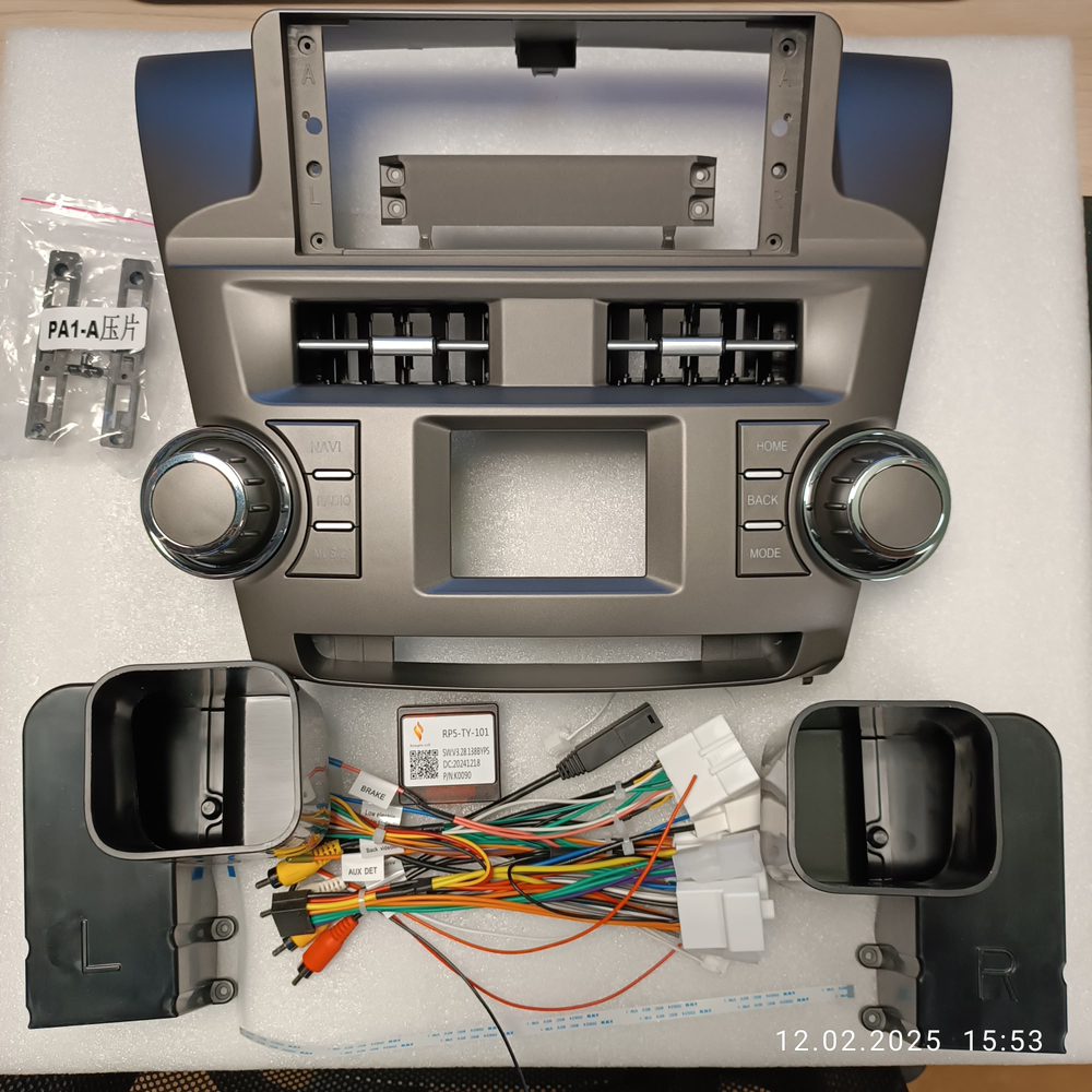 установочный комплект TOYOTA Highlander 2007-2013 U40, рамка + проводка KB-HP-T1231
