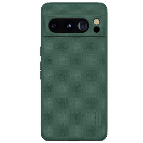 Усиленный защитный чехол зеленого цвета (Deep Green) от Nillkin для Google Pixel 8 Pro, серия Super Frosted Shield Pro