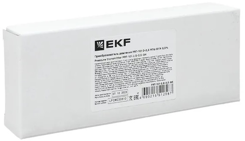 Преобразователь давления  EKF PRT-101-2.5-0.5-G4