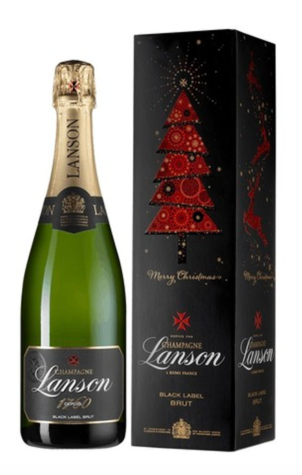 Шампанское Lanson Black Label Brut gift box, 0,75 л.