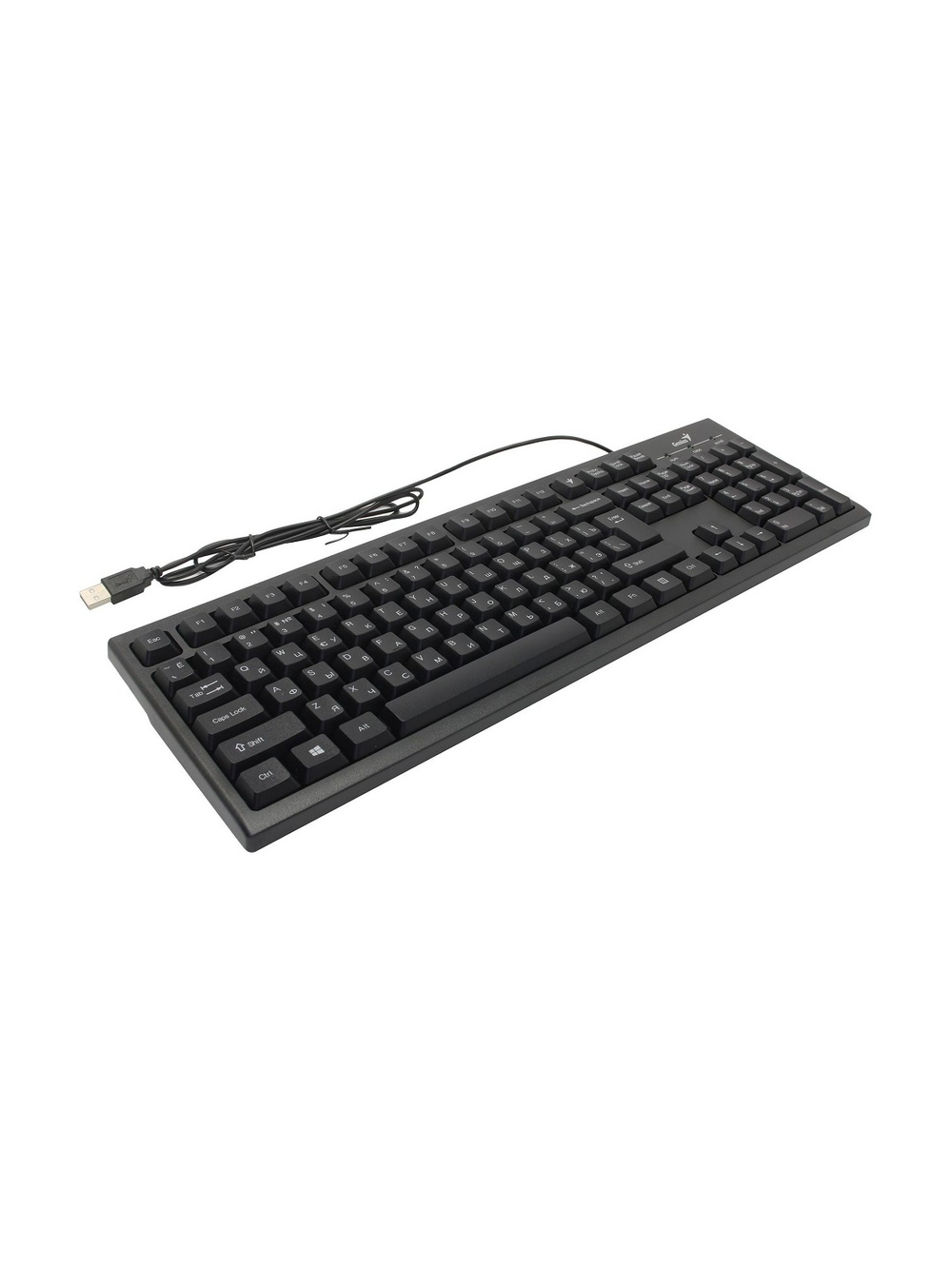 Клавиатура Genius Smart KB-100 Black {классическая раскладная, Genius Key support, влагоустойчивая, клавиш 105, провод 1,5 м, USB} [31300005419]